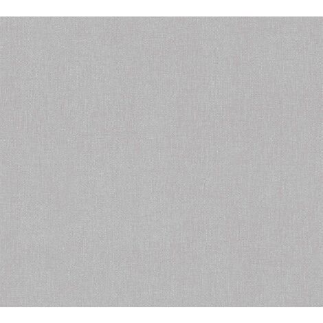 Papier peint monochrome gris Tapisserie intissée unie style minimaliste Papier peint structuré idéal pour bureau et couloir