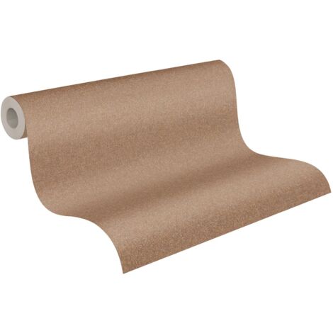 Papier peint monochrome marron Tapisserie texturée gaufrage Papier peint uni style minimaliste idéal pour chambre