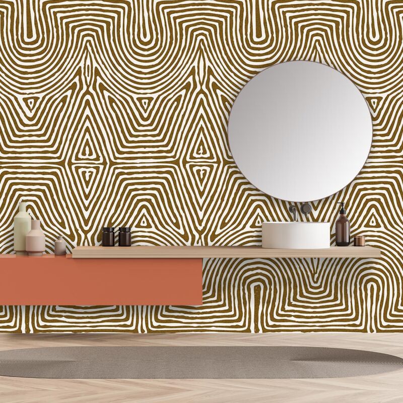 Papier peint motif bogolan