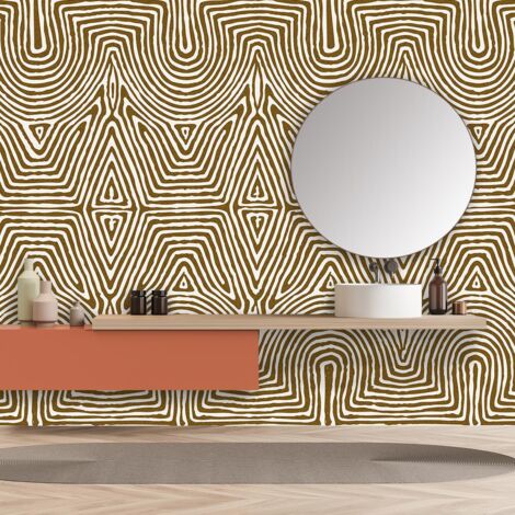 Papier peint motif bogolan papier peint