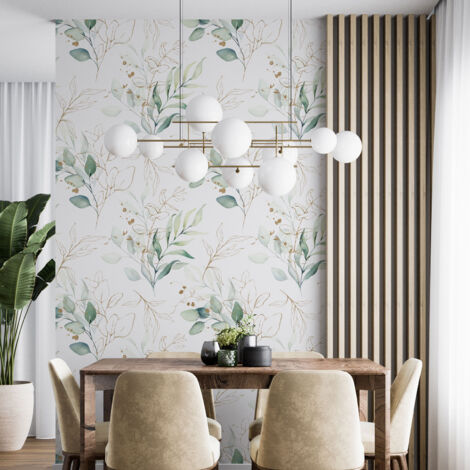 Papier peint - Motif botanique - 1 LÉ de 60x260 cm - Surface L 60 x H 260 cm