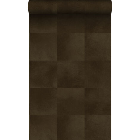 papier peint motif en peau d'animal brun rouille - Origin Wallcoverings