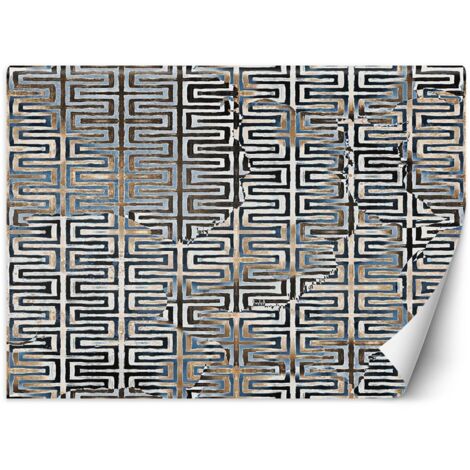 Papier peint Motif géométrique or glamour 400x280