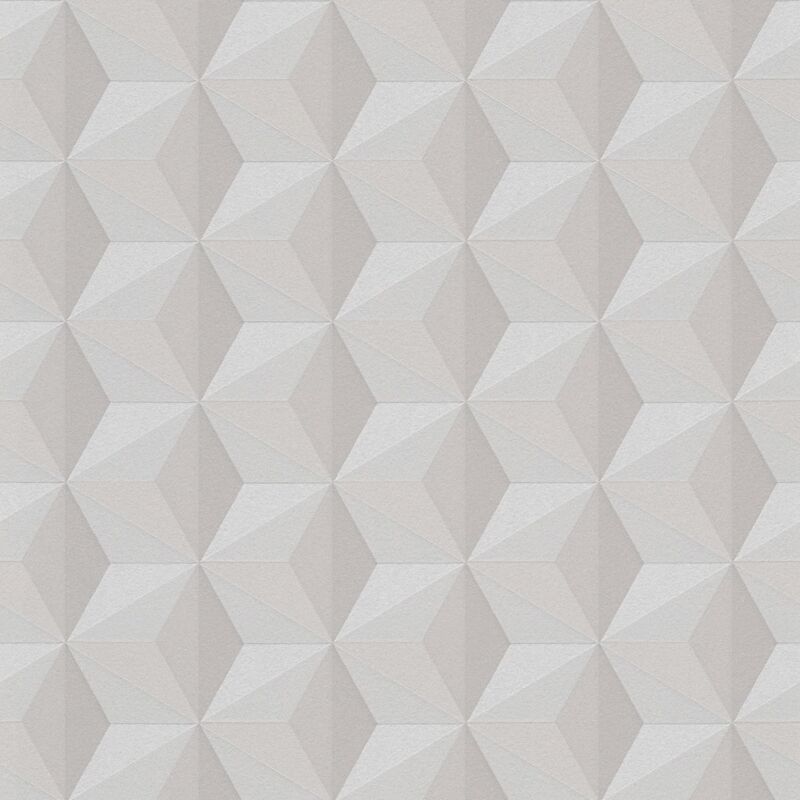 Papier peint à motifs graphiques Profhome 962551 papier peint intissé légèrement texturé avec un dessin graphique scintillant beige 5,33 m2