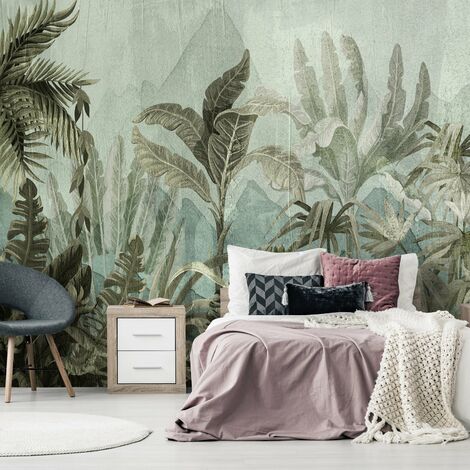 Papier peint Mountain Jungle - 200 x 140 cm