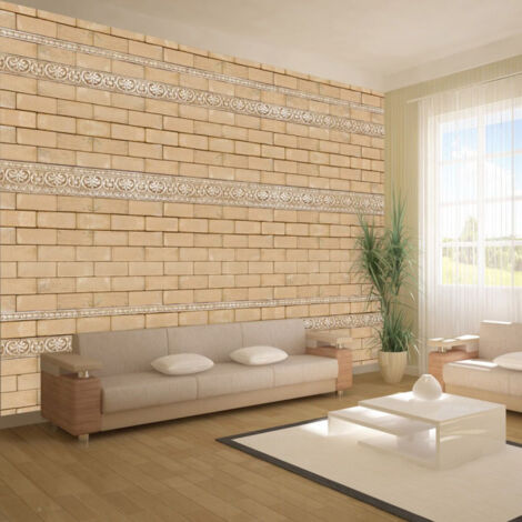 Papier Peint "Mur avec Ornements" 70 x 100 cm