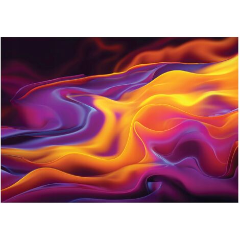 Papier peint mural abstraction 3D vague intissé grand format design intérieur salon chambre pas cher 400x280 cm