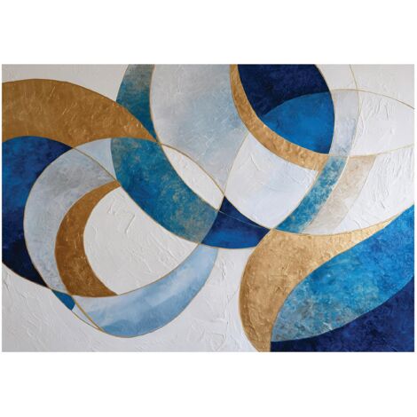 Papier peint mural abstraction géométrique intissé grand format design intérieur salon chambre pas cher 150x105 cm