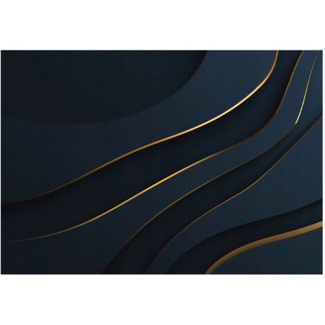 Papier peint mural abstraction glamour bleue intissé grand format design intérieur salon chambre pas cher 150x105 cm