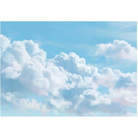 Papier peint mural ciel nuages nature intissé grand format design intérieur salon chambre pas cher 150x105 cm