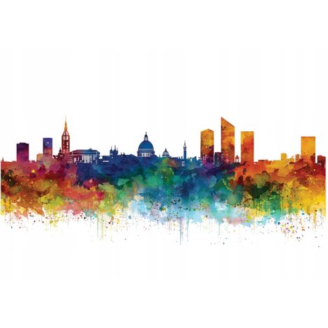 Papier peint mural ville graffiti New York ado intissé grand format design intérieur chambre ado pas cher 150x105 cm