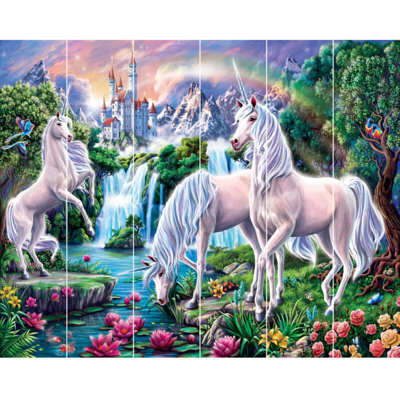 Papier peint mural Walltastic Paradis de la Licorne 305x244 cm