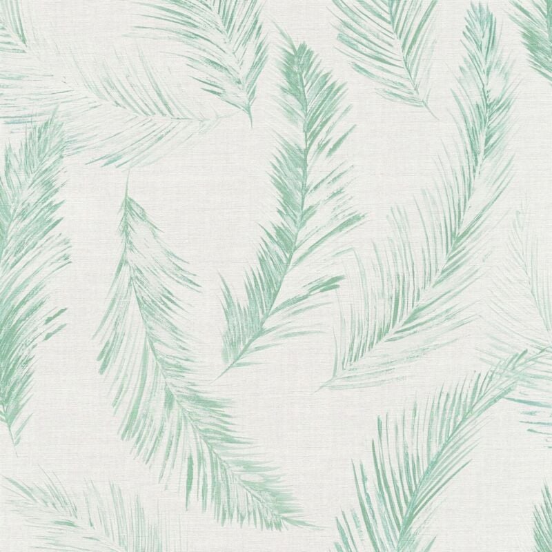 Papier peint nature Profhome 358964 papier peint intissé légèrement texturé avec un dessin nature mat vert bleu gris 5,33 m2