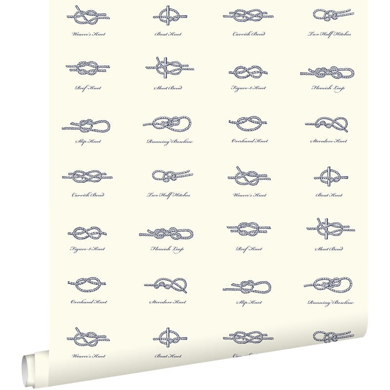 papier peint nœuds gris - ESTAhome