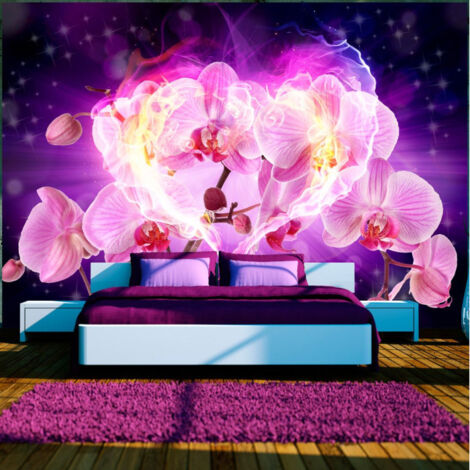 Papier Peint "Orchids in Flames" 175 x 250 cm