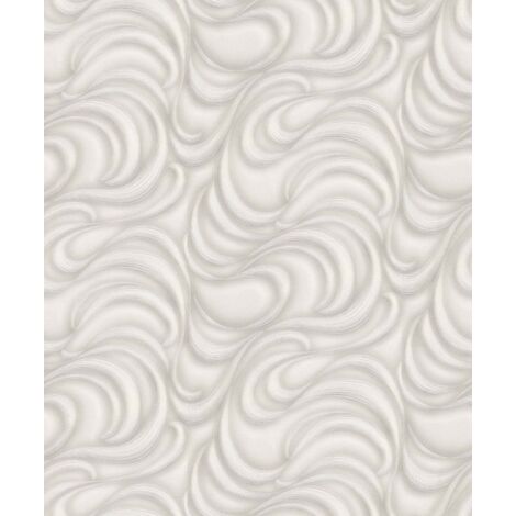 Papier peint original gris pour chambre adulte Tapisserie graphique grise claire salon & cuisine Papier peint intissé couloir & bureau
