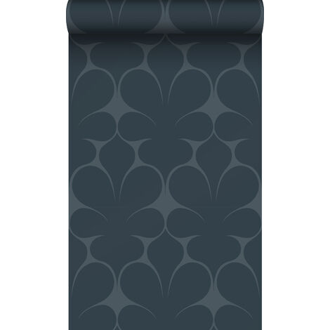 papier peint ornement bleu foncé - Origin Wallcoverings