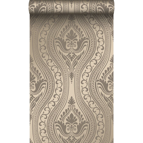 papier peint ornement bronze brillant  - Origin Wallcoverings