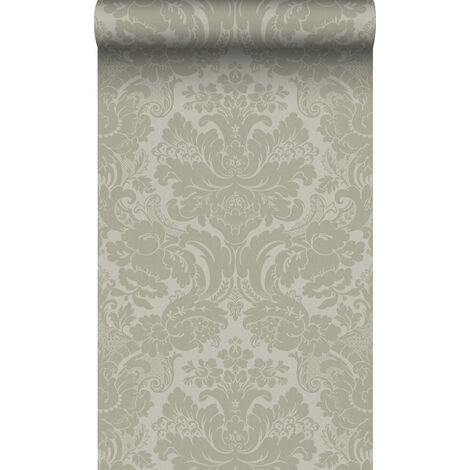 papier peint ornement marron clair - Origin Wallcoverings