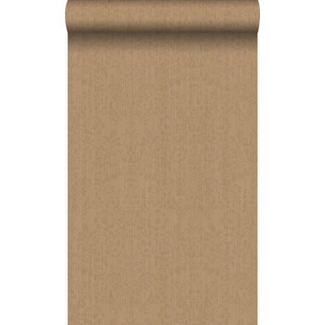 papier peint ornement marron clair - Origin Wallcoverings