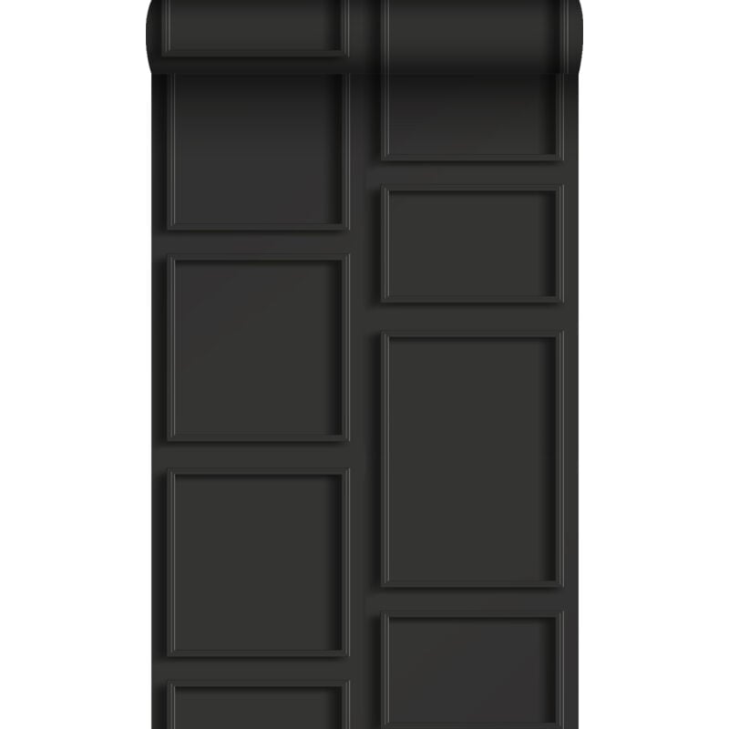 Papier peint lambris noir - Origin Wallcoverings