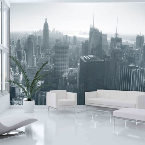 Papier Peint "Panorama de New York en Noir & Blanc" 193 x 250 cm