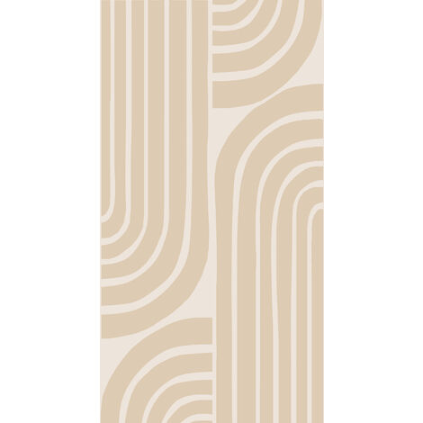 papier peint panoramique art déco beige - ESTAhome
