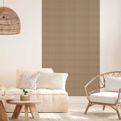 Papier peint panoramique, cannage, beige, tendance, 250 cm X 150 cm