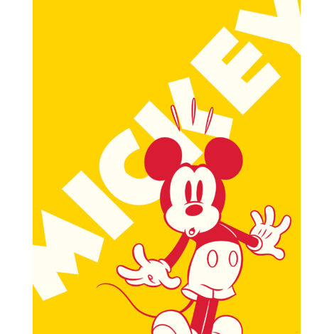 Papier peint panoramique classique Contraste Mickey