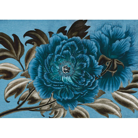Papier peint panoramique classique,vintage & retro Pivoine Royale