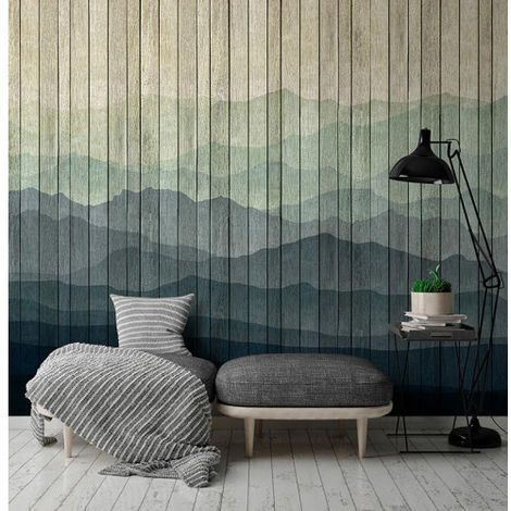 Papier peint panoramique design paysage montagne Tapisserie panoramique effet 3D pour chambre Papier peint panoramique original pour bureau