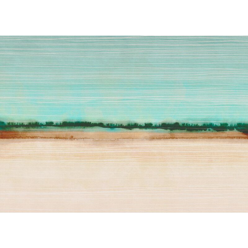 Komar - papier peint panoramique dégradé de couleur beige et bleu