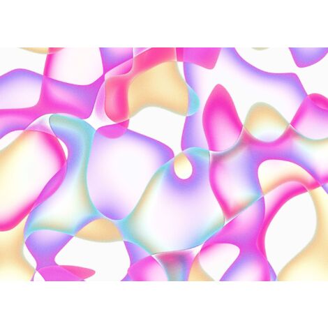 papier peint panoramique effet 3D multicolore  - Komar