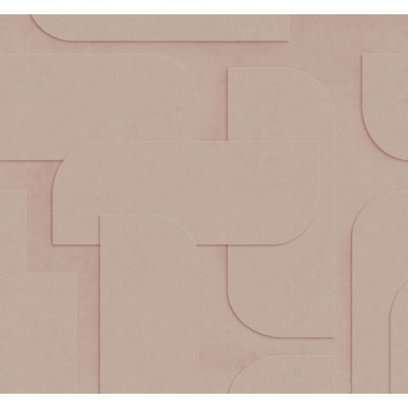 Estahome - papier peint panoramique effet 3D rose clair