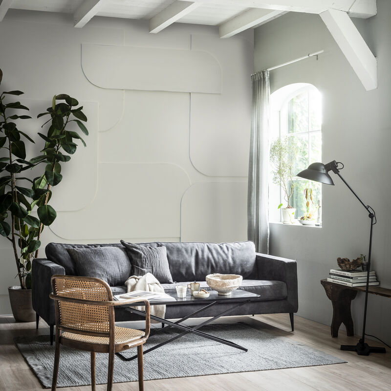 Vtwonen - Papier peint panoramique Effet graphique 3D 280 x 300cm Gris