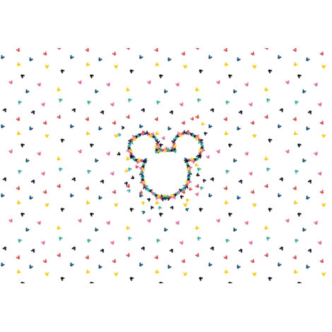 Papier peint panoramique enfant Mickey Attention