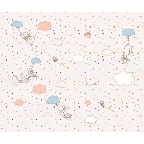 Papier peint panoramique enfant Winnie l’Ourson Danse du Vent