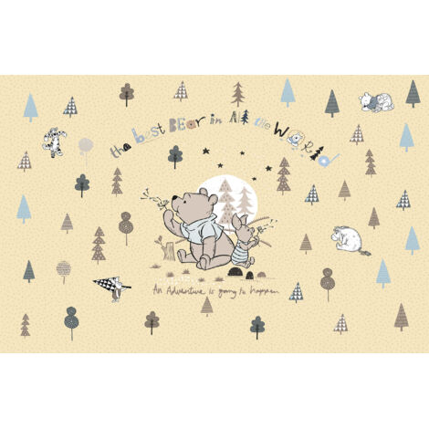 Papier peint panoramique enfant Winnie l’Ourson Meilleur Ours