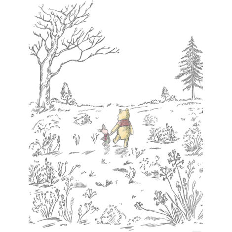 Papier peint panoramique enfant Winnie l’Ourson Promenade