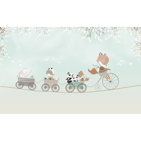 Papier peint panoramique Enfants - Animaux - 480 cm x 320 cm