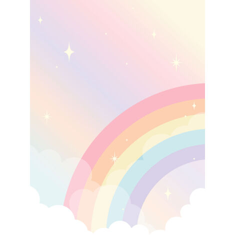Papier peint panoramique Enfants - Arc-en-Ciel - 130 cm x 192 cm