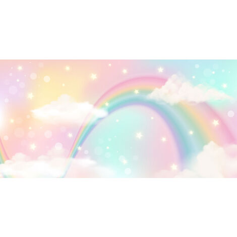 Papier peint panoramique Enfants - Arc-en-Ciel - 390 cm x 195 cm