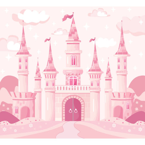 Papier peint panoramique Enfants - Château - 130 cm x 121 cm