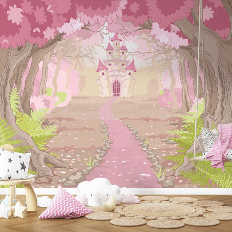 Papier peint panoramique Enfants - Château - 130 cm x 98 cm