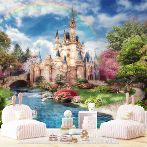 Papier peint panoramique Enfants - Château Enchanté - 130 cm x 104 cm