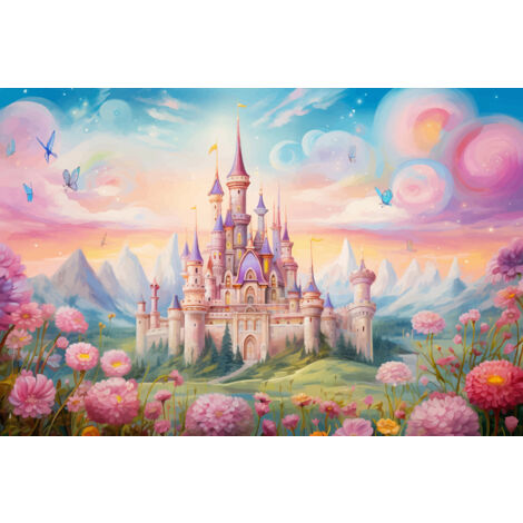 Papier peint panoramique Enfants - Château Enchanté - 130 cm x 87 cm