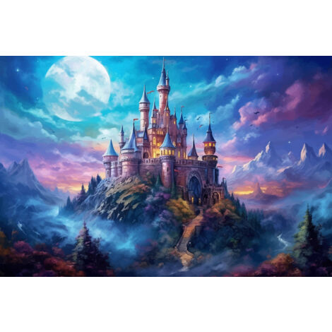 Papier peint panoramique Enfants - Château Enchanté - 130 cm x 87 cm