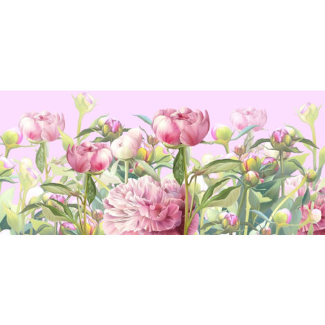 Papier peint panoramique Enfants - Fleurs - 260 cm x 130 cm