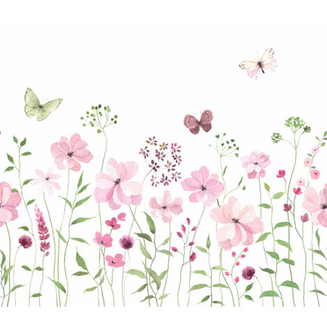 Papier peint panoramique Enfants - Fleurs - 390 cm x 341 cm