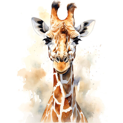Papier peint panoramique Enfants - Girafe - 195 cm x 125 cm